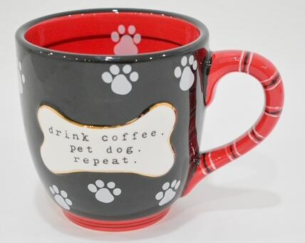 MUG, PET DOG DRINK COFFEE
